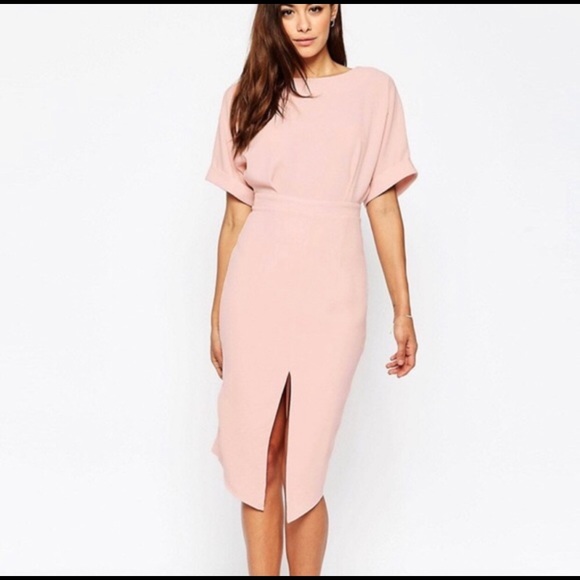 asos design wiggle midi dress